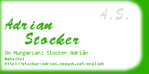 adrian stocker business card